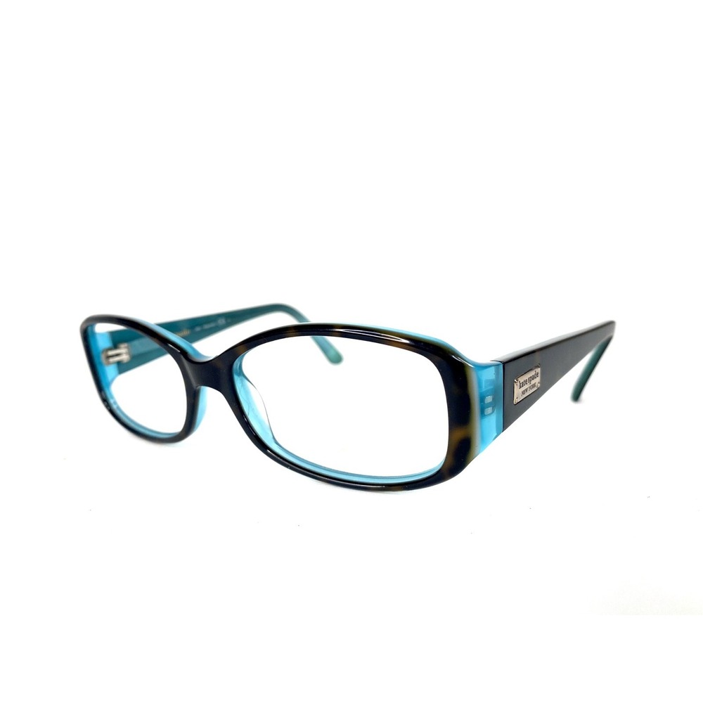 Kate Spade Brown Blue Tortoise Oval Rectangular Glasses Paxton JEYP 53 16 130 - Picture 2 of 10
